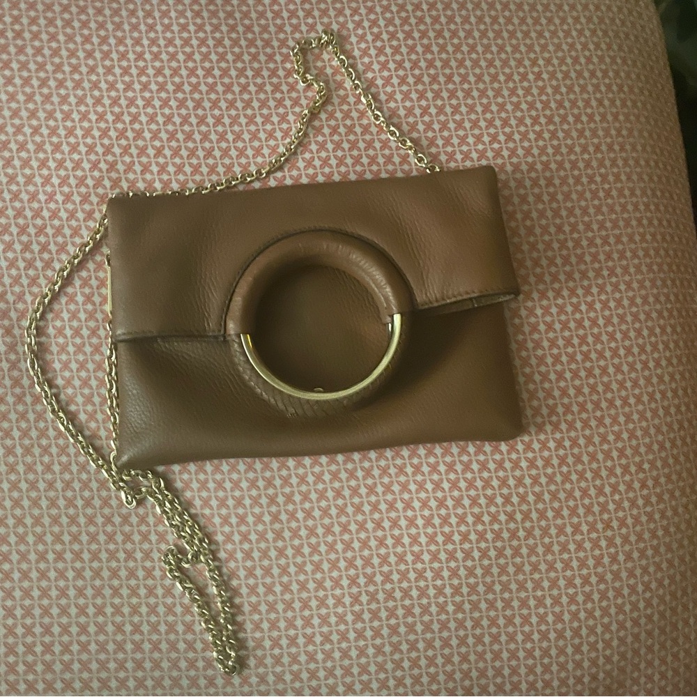 Color light brown crosbody small purse